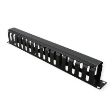 VALUE 19" Front Panel 1U with Patch channel 40 x 60 mm, black VALUE 19" Front Panel 1U with Patch channel 40 x 60 mm, black