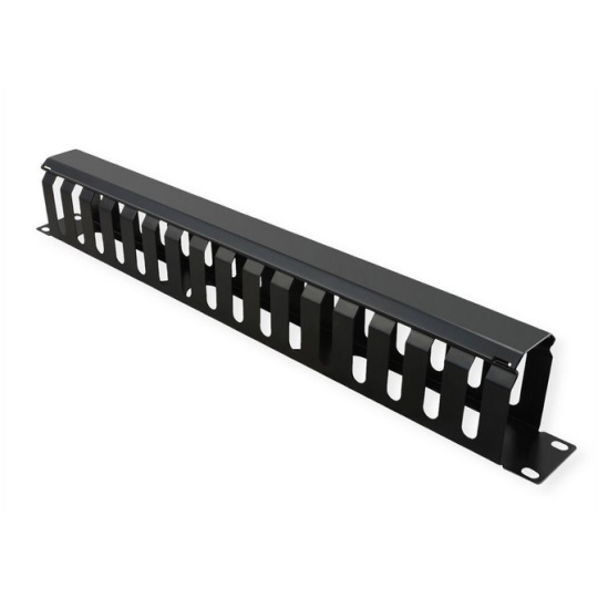 VALUE 19" Front Panel 1U with Patch channel 40 x 60 mm, black