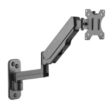 ONKRON TV Monitor Wall Mount Bracket for 13” – 34” Screens Full Motion with Gas Spring, Black