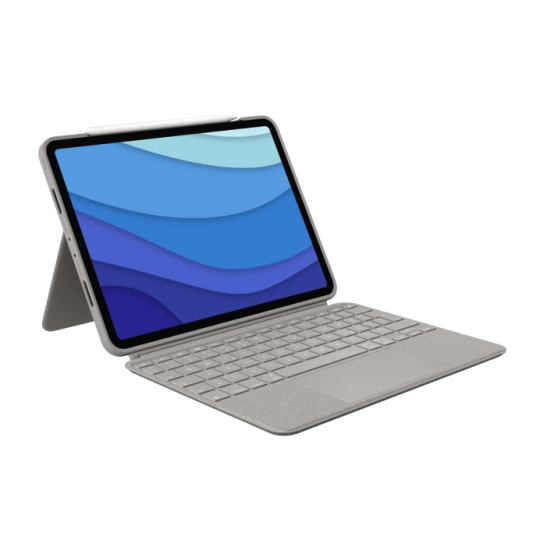 Logitech® Combo Touch for iPad Pro 12.9-inch (5th and 6th generation) - SAND - UK - INTNL
