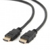 Gembird kábel HDMI High speed (M - M), pozlátené konektory, 3 m, čierny, bulk balenie