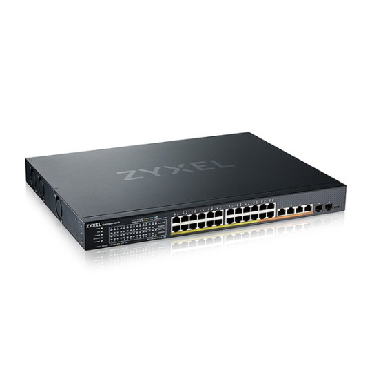 Zyxel XMG1930-30HP, 24-port 2.5GbE Smart Managed Layer 2 PoE 700W 22xPoE+/8xPoE++ Switch with 4 10GbE and 2 SFP+ Uplink