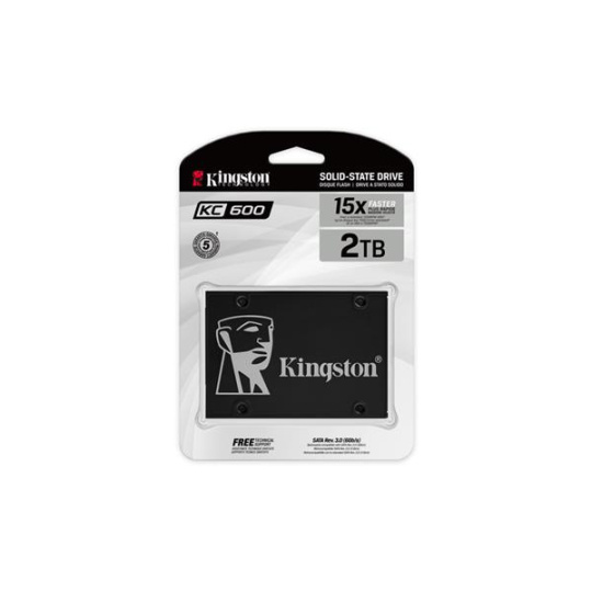 Kingston 2 TB SSD KC600 Series SATA3, 2.5" (7 mm) ( r550 MB/s, w520 MB/s ))