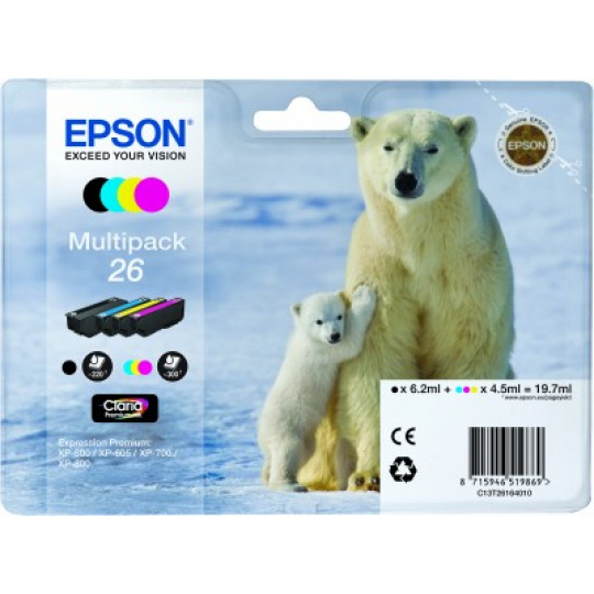 Epson atrament XP-600/XP-700 multipack CMYK