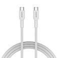 Canyon OnWire CCAP60CL, kábel nab. a synchr., USB-C / USB-C, 60W PD, 480Mbps, opletený, 1 m, biely
