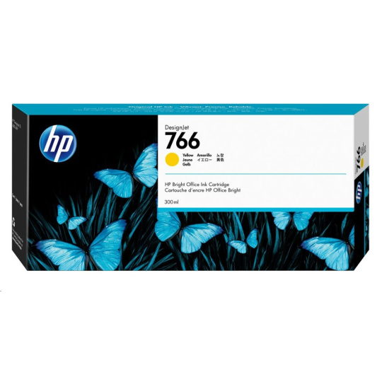 HP 766 300-ml Yellow DesignJet Ink Cartridge