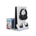 Canyon CS-51, multifiukčný stojan pre PS5 Slim, s chladením, nabíjanie 2 x gamepad, čierny