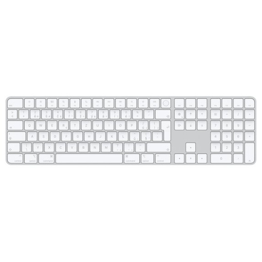 Apple Magic Keyboard s Touch ID a Numerickou klávesnicou - SK - biele klávesy (USB-C)