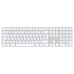 Apple Magic Keyboard s Touch ID a Numerickou klávesnicou - SK - biele klávesy (USB-C)