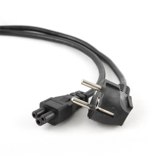 Gembird kábel napájací (C5), 3-Pin, VDE certifikovaný, 3 m, čierny