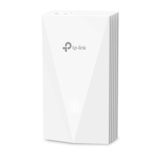 TP-LINK "AX3000 Wall-Plate Dual-Band Wi-Fi 6 Access Point PORT:  Uplink: 1× Gigabit RJ45 Port; Downlink: 3× Gigabit RJ4