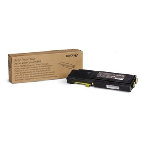 Xerox YELLOW STANDARD CAPACITY TONER CARTRIDGE, DMO - Phaser 6600