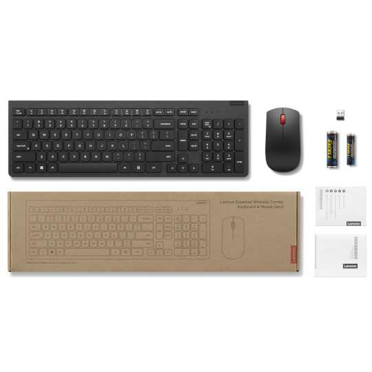 Lenovo Essential Wireless Keyboard and Mouse Combo Gen2 - slovenska klavesnica & mys aj CZ