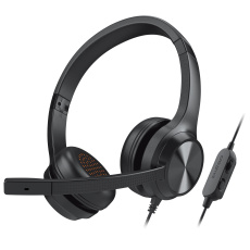 Creative Chat, headset, 3.5mm 4pin-jack, ovládanie na kábli, mikrofón s potláčaním šumu, čierny Creative Chat, headset, 3.5mm 4pin-jack, ovládanie na kábli, mikrofón s potláčaním šumu, čierny