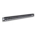 Legrand Linkeo modulárny patch panel s kovovou vyväzovacou lištou na káble, 24xRJ45 STP/UTP, otočné kolieska so 6 farbam