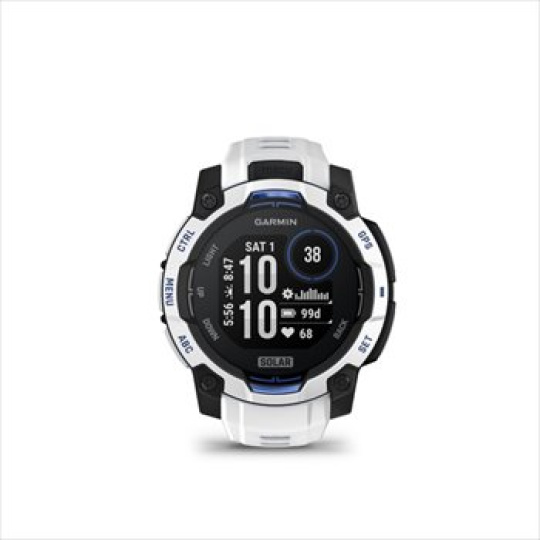 Garmin Instinct 3 - 45mm, Solar, Whitestone, Whitestone silicone band Garmin Instinct 3 - 45mm, Solar, Whitestone, Whitestone silicone band