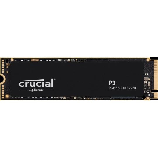 Crucial P3 500GB SSD, M.2 2280, NVMe PCIe Gen3, r3500MB/s, w1900MB/s, Storage Executive + Acronis SW