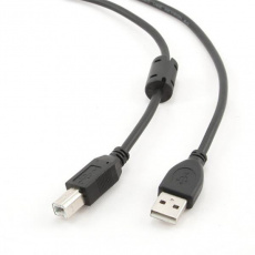 Gembird kábel USB 2.0 (AM) na USB 2.0 (BM), prémiový, 1.8m, čierny 