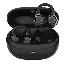 Canyon TWS-14, True Wireless BT slúchadlá za ucho (open-ear-clip), USB-C nabíjanie, nabíjacie puzdro, čierne