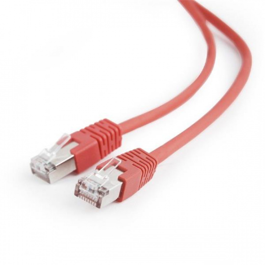 Gembird patch kábel CAT5e, FTP, 1 m, červený