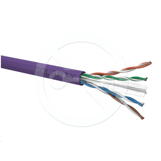 Solarix Instalační kabel CAT6 UTP LSOH Dca-s2,d2,a1 450 MHz 305m/box 