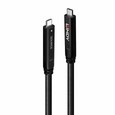 Kábel USB 3.2 Gen 1, Typ C CM/CM 10m, 5Gbps, PD 60W 20V3A, čierny, aktívny, optický Kábel USB 3.2 Gen 1, Typ C CM/CM 10m, 5Gbps, PD 60W 20V3A, čierny, aktívny, optický