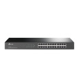 TP-LINK TL-SF1024 24-Port 10/100M Switch, 24 10/100M RJ45 Ports, 1U 19-inch Rack-mountable Steel Case