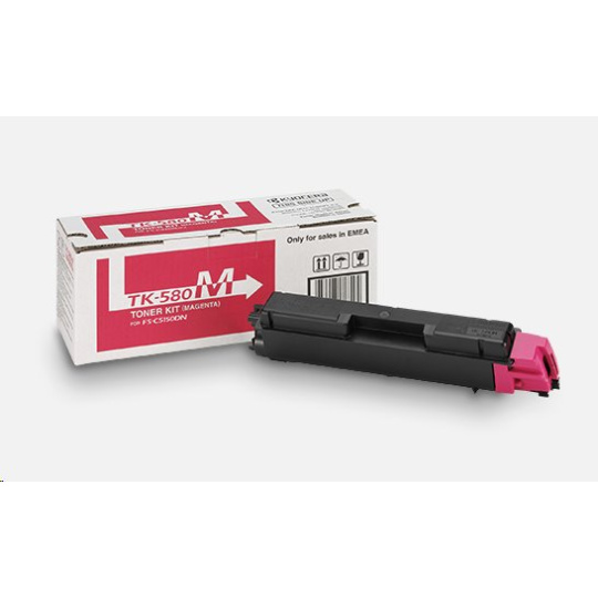 KYOCERA TK-580M Toner magenta na 2 800 A4 (pri 5% pokrytí), pre ECOSYS P6021cdn, FS-C5150DN