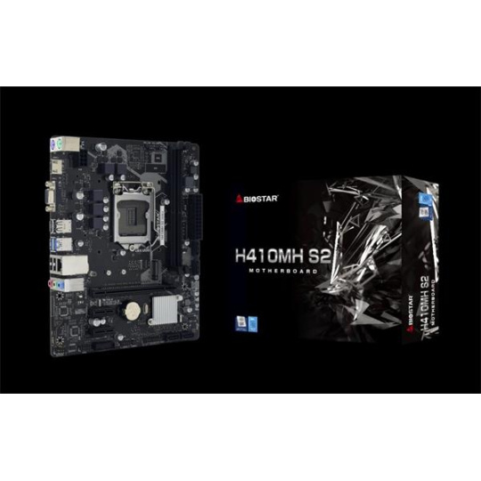 Biostar Main board H410MH S2 soc LGA 1200, DDR4 mATX, HDMI, D-sub