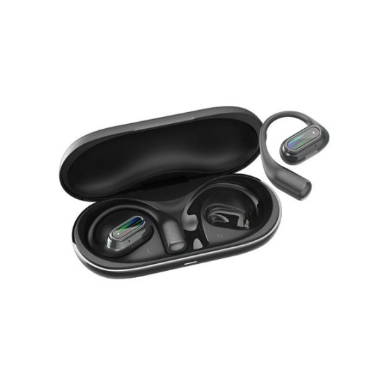 Canyon OnFlow 12, TWS slúchadlá na uši, BT 5.4, technológia Air Conduction, nabíjacie puzdro, výdrž 8/50hod, čierne
