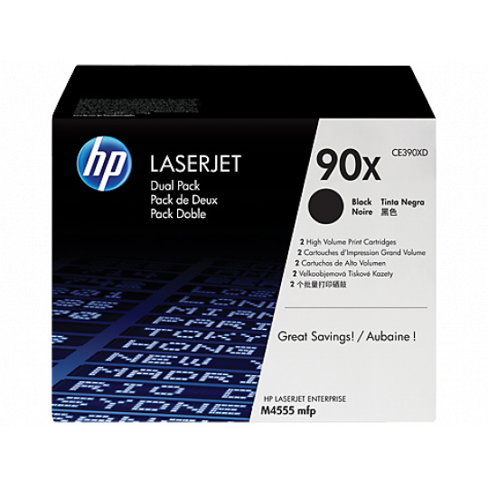 HP toner čierny HP90X dvojite balenie