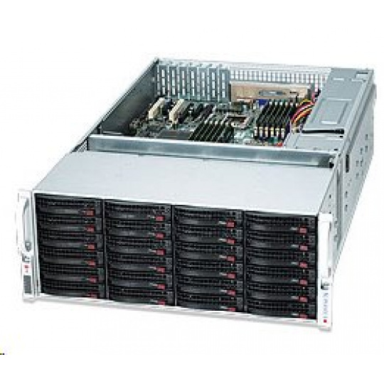 Supermicro® CSE-847E26-R1K28LPB 4U chassis chassis 36x Hot-swap HDD 1280W redundant PSU