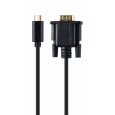 Gembird kábel USB-C (M) na VGA (M), 2 m, blister, čierny