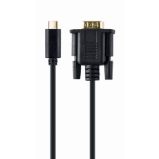 Gembird kábel USB-C (M) na VGA (M), 2 m, blister, čierny Gembird kábel USB-C (M) na VGA (M), 2 m, blister, čierny