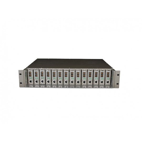 TP-LINK TL-MC1400 14-slot Media Converter Chassis, Supports Redundant Power Supply, with One AC Power Supply Preinstalled