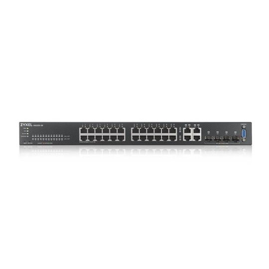 GS2220-28,EU region,24-port GbE L2 Switch with GbE Uplink (1 year NCC Pro pack license bundled)