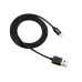 Ultra-compact MFI Cable, certified by Apple, 1M length , 2.8mm , black color