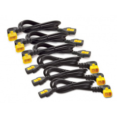 Power Cord Kit (6 ea), Locking, C13 to C14 (90 Degree), 1.2m