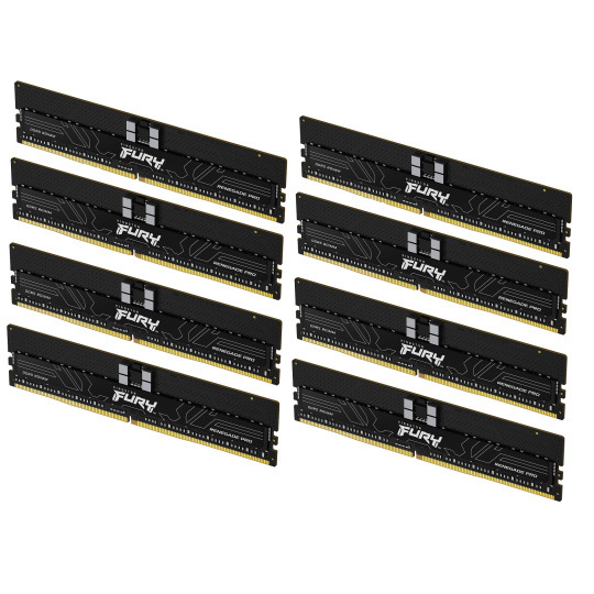 256GB 5600MT/s DDR5 ECC Reg CL36 DIMM (Kit of 8) FURY Renegade Pro XMP