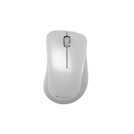 Canyon MW-11, Wireless optická myš Pixart 3065, USB, 1200 dpi, 3 tlač, perleťovo biela