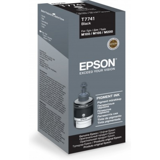 Epson atrament M100/M200/L655 Pigment Black ink bottle 140ml