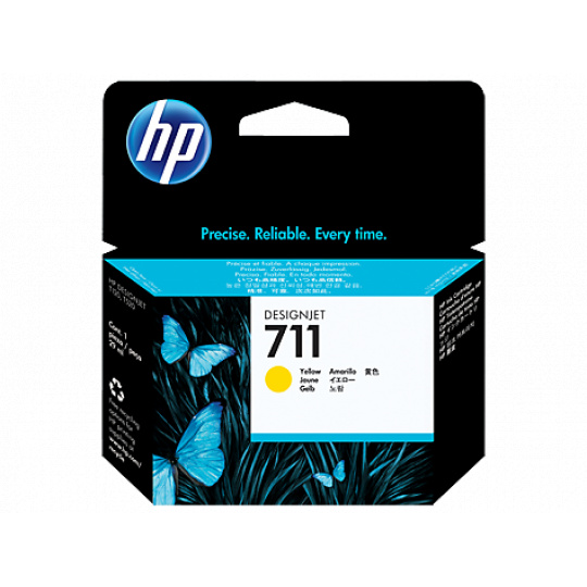 HP náplň č. 711 žltá, 29 ml