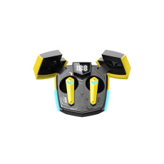 Canyon GTWS-2, Doublebee, herné True Wireless Bluetooth slúchadlá do uší, nabíjacia stanica v kazete, žlté