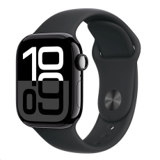 Apple Watch Series 10 GPS + Cellular 46mm Jet Black Aluminium Case with Black Sport Band - M/L Apple Watch Series 10 GPS + Cellular 46mm Jet Black Aluminium Case with Black Sport Band - M/L