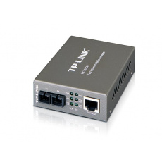 TP-LINK MC100CM 10/100Mbps RJ45 to 100Mbps Multi-mode SC Fiber Converter, Full-duplex, Up to 2km