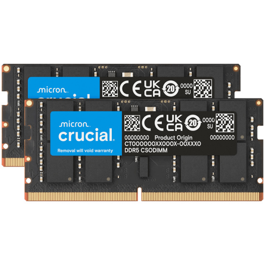 Crucial 64GB Kit (2x32GB) DDR5-6400 CSODIMM CL52