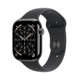 Apple Watch Series 11 GPS + Cellular 42mm Slate Titanium Case with Black Sport Band - M/L