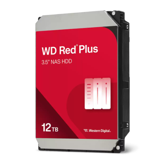 WD Red™ Plus 3,5" HDD 12TB NAS 7200RPM 512MB SATA III 6Gb/s