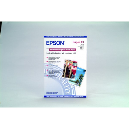 Epson papier Premium Semigloss Photo, 251g/m, A3+, 20ks