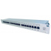CNS Patch panel 24port Cat6A, STP, blok 110, vyväz. lišta, 1U čierny